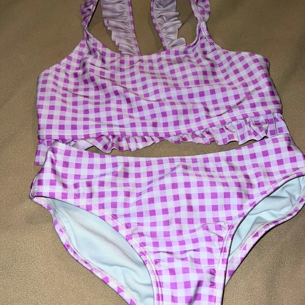 Cat and Jack swimsuit Girls size L 2 pieces
